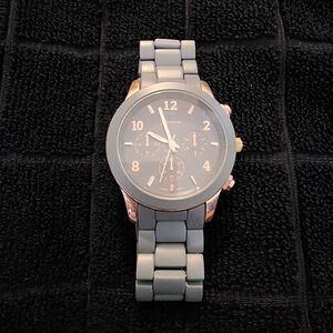 Gray and Rose Gold Geneva Watch